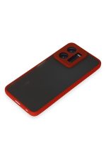 Newface Vivo Y35 Kılıf Montreal Silikon Kapak - Kırmızı - Görsel 4