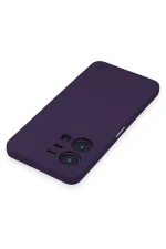 Newface Vivo Y35 Kılıf Nano içi Kadife Silikon - Mor - Görsel 4