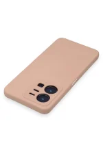 Newface Vivo Y35 Kılıf Nano içi Kadife Silikon - Pudra - Görsel 4