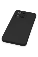 Newface Vivo Y35 Kılıf Nano içi Kadife Silikon - Siyah - Görsel 5