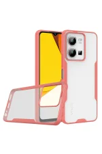 Newface Vivo Y35 Kılıf Platin Silikon - Pembe