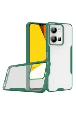 Newface Vivo Y35 Kılıf Platin Silikon - Yeşil