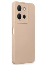 Newface Vivo Y36 Kılıf Nano içi Kadife Silikon - Pudra - Görsel 2