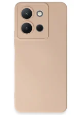 Newface Vivo Y36 Kılıf Nano içi Kadife Silikon - Pudra