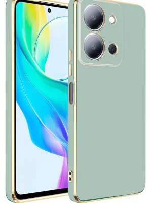 Newface Vivo Y36 Kılıf Volet Silikon - Açık Yeşil