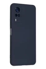 Newface Vivo Y53S Kılıf Nano içi Kadife Silikon - Lacivert - Görsel 3