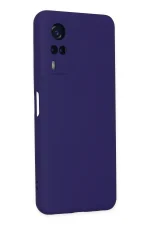 Newface Vivo Y53S Kılıf Nano içi Kadife Silikon - Mor - Görsel 3