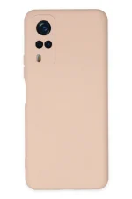 Newface Vivo Y53S Kılıf Nano içi Kadife Silikon - Pudra - Görsel 2