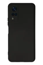Newface Vivo Y53S Kılıf Nano içi Kadife Silikon - Siyah - Görsel 2