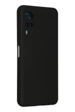 Newface Vivo Y53S Kılıf Nano içi Kadife Silikon - Siyah - Görsel 3