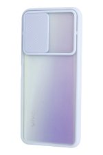 Newface Vivo Y53S Kılıf Palm Buzlu Kamera Sürgülü Silikon - Lila - Görsel 3