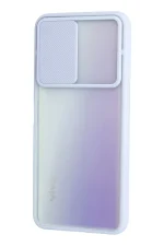 Newface Vivo Y53S Kılıf Palm Buzlu Kamera Sürgülü Silikon - Lila - Görsel 3