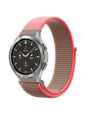 Newface Watch 22mm Hasırlı Cırtcırtlı Kordon - Pembe