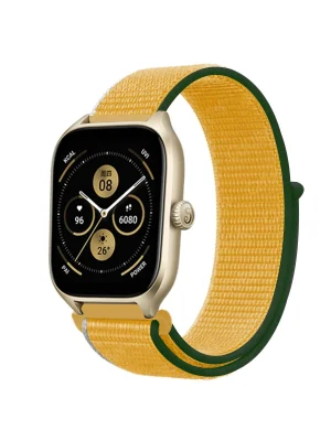 Newface Watch 22mm Hasırlı Cırtcırtlı Kordon - Sarı