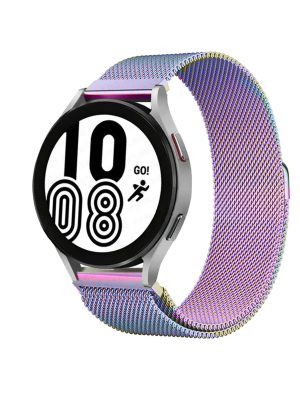 Newface GT4 46mm 22mm Metal Mıknatıslı Kordon - Rainbow