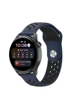 Newface Watch 22mm Spor Delikli Kordon - Lacivert-Siyah