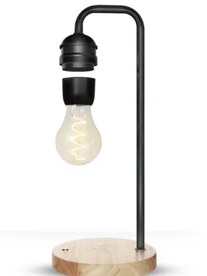 Newface XF01 Ampul Görünümlü Kablosuz Şarj Özellikli Gece Lambası - Siyah