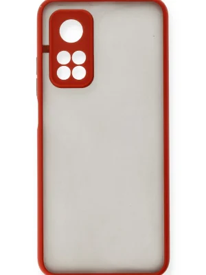 Newface Xiaomi Mi 10T Kılıf Montreal Silikon Kapak - Kırmızı