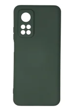 Newface Xiaomi Mi 10T Kılıf Nano içi Kadife Silikon - Koyu Yeşil