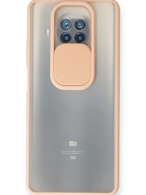 Newface Xiaomi Mi 10T Lite Kılıf Palm Buzlu Kamera Sürgülü Silikon - Pembe