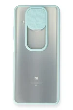 Newface Xiaomi Mi 10T Lite Kılıf Palm Buzlu Kamera Sürgülü Silikon - Turkuaz - Görsel 2