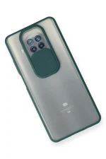 Newface Xiaomi Mi 10T Lite Kılıf Palm Buzlu Kamera Sürgülü Silikon - Yeşil - Görsel 3