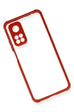 Newface Xiaomi Mi 10T Pro Kılıf Miami Şeffaf Silikon - Kırmızı - Görsel 3
