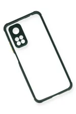 Newface Xiaomi Mi 10T Pro Kılıf Miami Şeffaf Silikon - Koyu Yeşil - Görsel 3