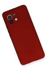 Newface Xiaomi Mi 11 Kılıf First Silikon - Bordo - Görsel 3