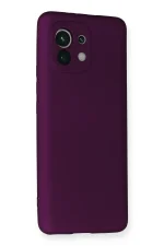 Newface Xiaomi Mi 11 Kılıf First Silikon - Mürdüm - Görsel 2