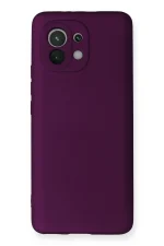 Newface Xiaomi Mi 11 Kılıf First Silikon - Mürdüm