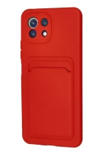 Newface Xiaomi Mi 11 Kılıf Kelvin Kartvizitli Silikon - Kırmızı - Görsel 3