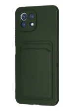 Newface Xiaomi Mi 11 Kılıf Kelvin Kartvizitli Silikon - Koyu Yeşil - Görsel 3