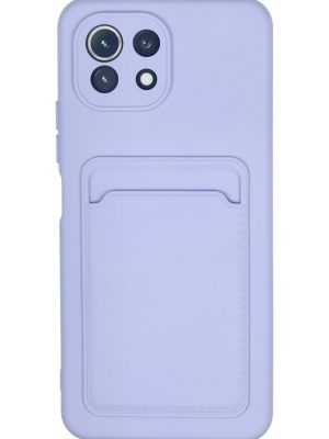 Newface Xiaomi Mi 11 Kılıf Kelvin Kartvizitli Silikon - Lila