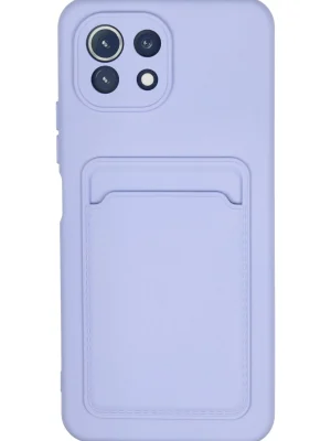 Newface Xiaomi Mi 11 Kılıf Kelvin Kartvizitli Silikon - Lila