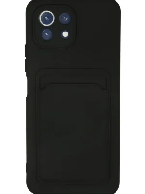 Newface Xiaomi Mi 11 Kılıf Kelvin Kartvizitli Silikon - Siyah