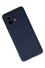 Newface Xiaomi Mi 11 Kılıf Nano içi Kadife Silikon - Lacivert - Görsel 3