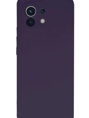 Newface Xiaomi Mi 11 Kılıf Nano içi Kadife Silikon - Mor