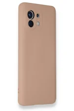 Newface Xiaomi Mi 11 Kılıf Nano içi Kadife Silikon - Pudra - Görsel 2