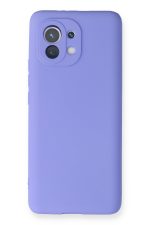 Newface Xiaomi Mi 11 Kılıf Premium Rubber Silikon - Lila