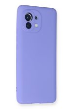 Newface Xiaomi Mi 11 Kılıf Premium Rubber Silikon - Lila - Görsel 2