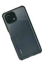 Newface Xiaomi Mİ 11 Lite Kılıf Miami Şeffaf Silikon - Koyu Yeşil - Görsel 2
