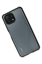 Newface Xiaomi Mİ 11 Lite Kılıf Miami Şeffaf Silikon - Siyah - Görsel 2
