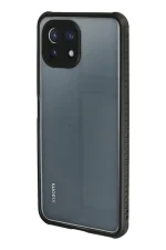 Newface Xiaomi Mİ 11 Lite Kılıf Miami Şeffaf Silikon - Siyah - Görsel 3