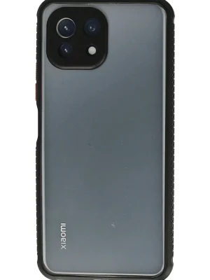 Newface Xiaomi Mİ 11 Lite Kılıf Miami Şeffaf Silikon - Siyah