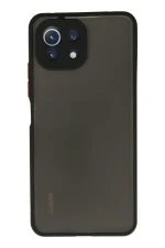 Newface Xiaomi Mİ 11 Lite Kılıf Montreal Silikon Kapak - Siyah