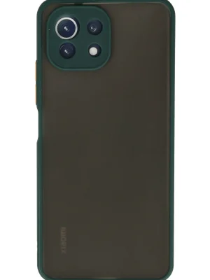Newface Xiaomi Mİ 11 Lite Kılıf Montreal Silikon Kapak - Yeşil