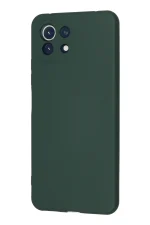 Newface Xiaomi Mİ 11 Lite Kılıf Nano içi Kadife Silikon - Koyu Yeşil - Görsel 3