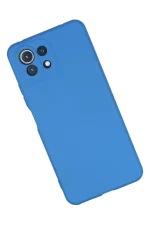 Newface Xiaomi Mİ 11 Lite Kılıf Nano içi Kadife Silikon - Mavi - Görsel 2