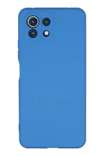 Newface Xiaomi Mİ 11 Lite Kılıf Nano içi Kadife Silikon - Mavi